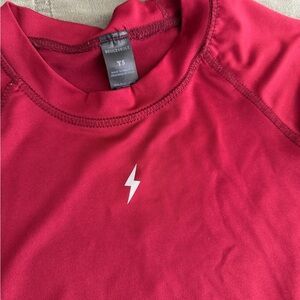 Bruce Bolt Kids Long Sleeve Red Tee